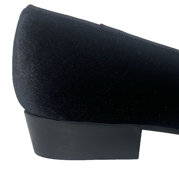 MUNRO Cerise Smoking Slipper Loafer 8.5 N Black Velvet Slip-On Comfort Flats NIB - Picture 11 of 14